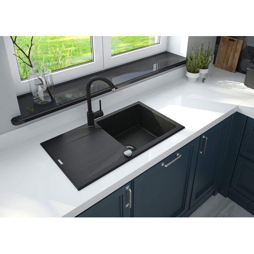 Granite sink, 1-bowl with drainer, Deante