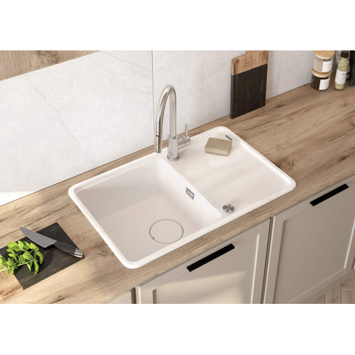 Granite sink, 1-bowl with drainer, Deante