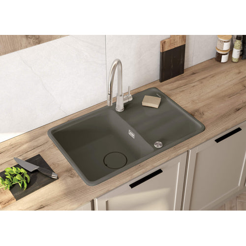 Granite sink, 1-bowl with drainer, Deante
