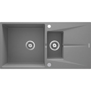 Chiuvetă din granit, 1,5-cuve cu picurător, Deante