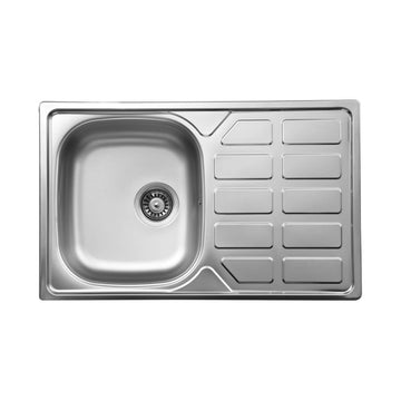 Chiuvetă din inox, 1-cuvă cu picurător, Deante