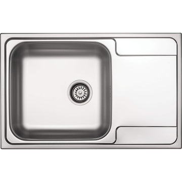 Stainless steel sink, 1-bowl with drainer, Deante