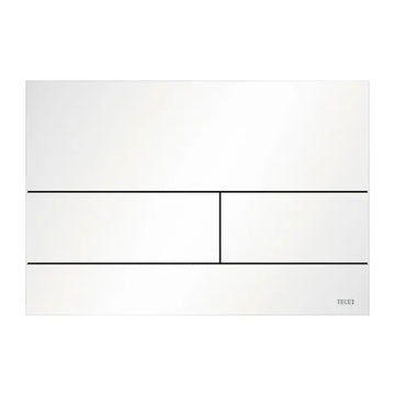 Clapeta wc dubla actionare Tece Square II, alb mat 9240834 grossmann.ro
