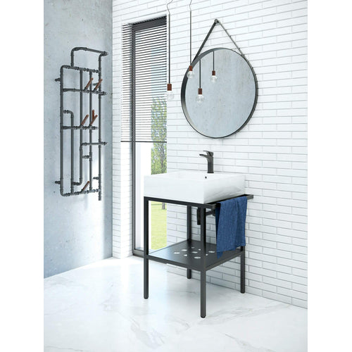 Consolă de baie de sine stătătoare, cu lavoar - 56,5x50 cm, Deante