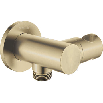 Cot conector pentru furtun, rotund, cu mâner pentru dușul de mână, Deante