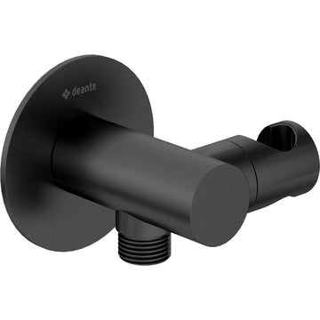 Cot conector pentru furtun, rotund, cu mâner pentru dușul de mână, Deante