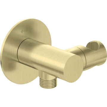 Cot conector pentru furtun, rotund, cu mâner pentru dușul de mână, Deante