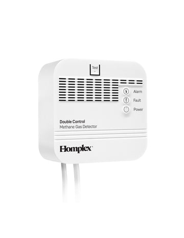 Detector de gaz metan cu declansare dubla 12VDC + 230VAC, cu fir - Homplex HD100 Double Control