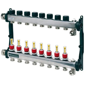 Distribuitor incalzire pardoseala, Tece 77310008, otel, filet interior, 8 cai, 1" grossmann.ro