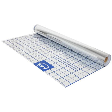 Folie izolatie KAN-therm 50 m x 1.03 m cu aluminiu, premarcata, pentru incalzire in pardoseala cu agent termic grossmann.ro