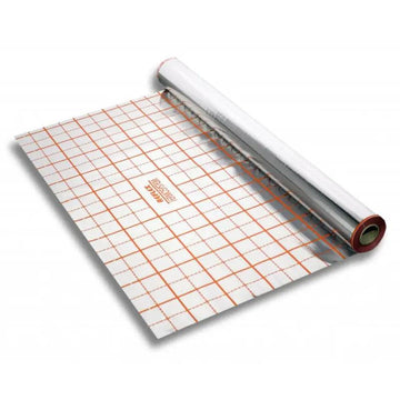 Folie izolatie TECEfloor 50 m x 1.04 m cu aluminiu, premarcata, pentru incalzire in pardoseala cu agent termic grossmann.ro