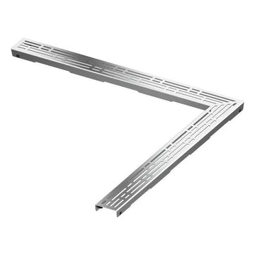 Grila rigola dus Tece Drainline basic, unghiulara, inox lucios, 90 x 90 cm, 610910 grossmann.ro
