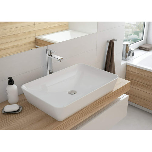 Ceramic washbasin, countertop - 60x40 cm, Deante