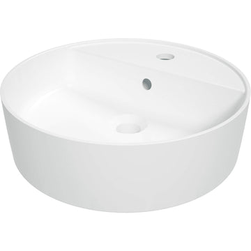 Lavoar ceramic, blat, cu gaură pentru baterie, Deante