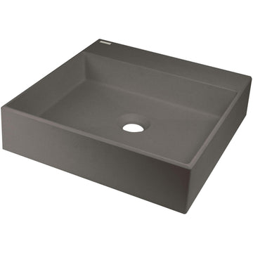 Lavoar din granit, blat, cu gaură pentru baterie - 400x400 mm, Deante