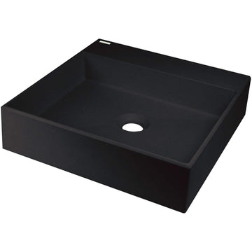 Lavoar din granit, blat, cu gaură pentru baterie - 400x400 mm, Deante