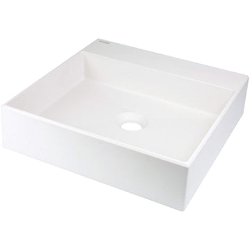 Lavoar din granit, blat, cu gaură pentru baterie - 400x400 mm, Deante