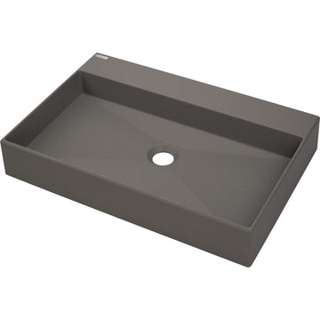 Lavoar din granit, blat, cu gaură pentru baterie - 60x40 cm, Deante
