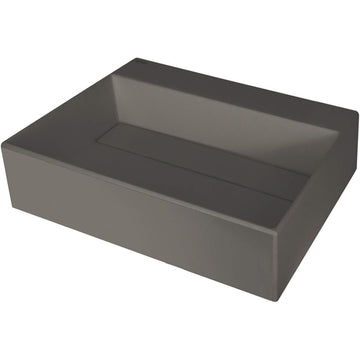 Lavoar din granit, blat, cu gaură pentru baterie - capac scurgere, Deante