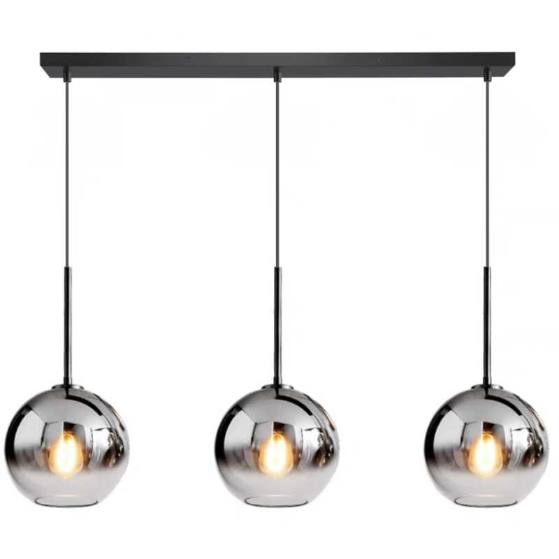 LUSTRA Argint cu Negru e27*3 maxim 60w/bec