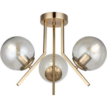 Lustra Gold cu 3 Golb Titan 3xE27 maxim 60W x3