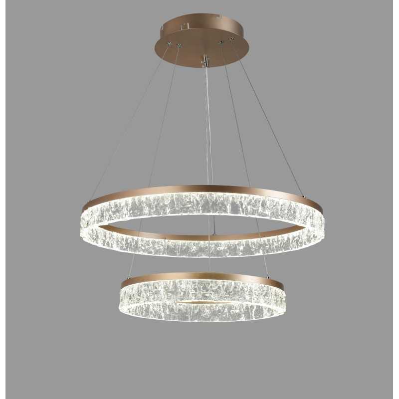 Lustra LED 40+60CMCu Telecomanda wifi 2.4G lumina/rece/calda/neutra intensitate reglabila