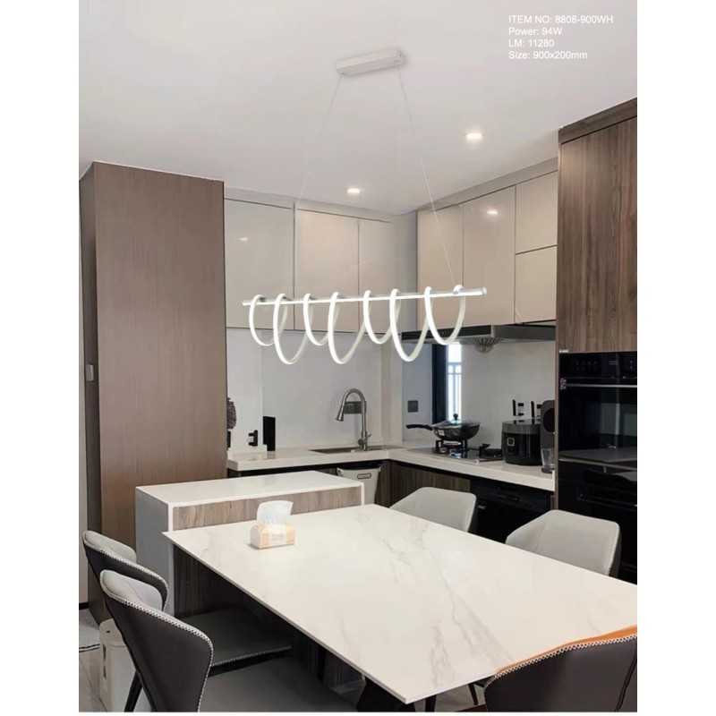 Lustra LED Alb 94W cu Telecomanda lumina/rece/calda/neutra