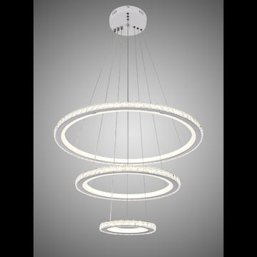 Lustra LED Cristal Telecomanda wifi 2.4G lumina/rece/calda/neutra intensitate reglabila