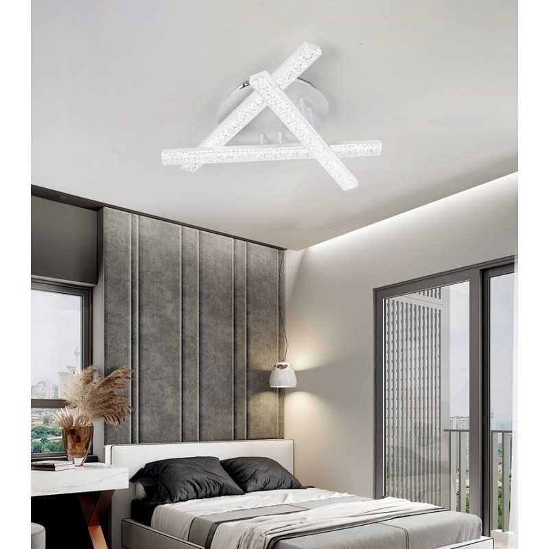 Lustra LED cu 3 brate Telecomanda wifi 2.4G lumina/rece/calda/neutra intensitate reglabila