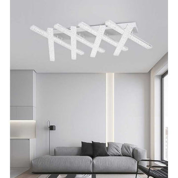 Lustra LED cu 8 brate Telecomanda wifi 2.4G lumina/rece/calda/neutra intensitate reglabila