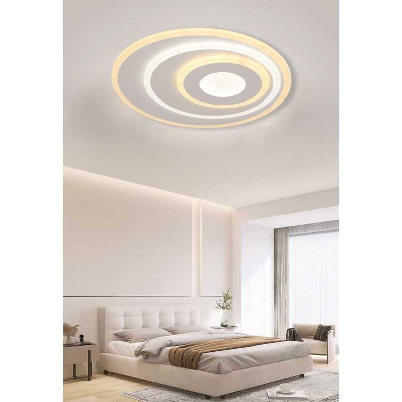 Lustra LED D55CM cu Telecomanda wifi 2.4G cu lumina/rece/calda/neutra intensitate reglabila