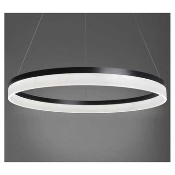Lustra LED D60CM Minimalist Ring cu Telecomanda wifi 2.4G Negru lumina/rece/calda/neutra intensitate reglabila