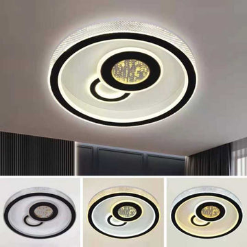 Lustra LED Frunz? de aur cu Telecomanda wifi 2.4G lumina/rece/calda/neutra intensitate reglabila