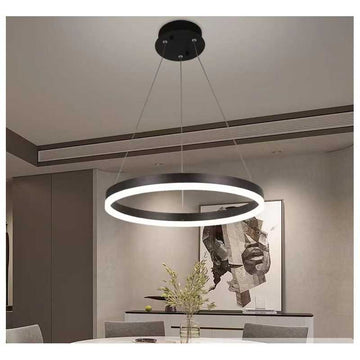 Lustra LED Minimalist Ring cu Telecomanda wifi 2.4G Maro lumina/rece/calda/neutra intensitate reglabila