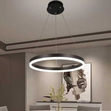 Lustra LED Minimalist Ring cu Telecomanda wifi 2.4G Maro lumina/rece/calda/neutra intensitate reglabila
