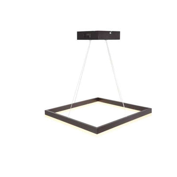 Lustra LED Minimalist Square cu Telecomanda wifi 2.4G 45cm Maro lumina/rece/calda/neutra intensitate reglabila