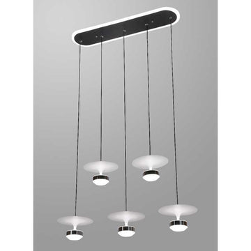 Lustra LED Modern cu Telecomanda wifi 2.4G cu lumina/rece/calda/neutra intensitate reglabila