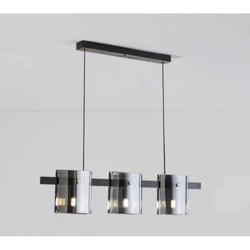 Lustra LED Modern Polish Black Glass G9 X 3
