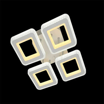Lustra LED Moterna cu Telecomanda wifi 2.4G lumina/rece/calda/neutra intensitate reglabila