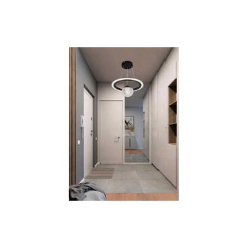 Lustra LED Negru Cu 3 Functii Lumina Rece/Calda/Neutra