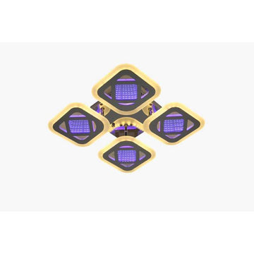 Lustra LED patrate 3D cu Telecomanda wifi 40cm 2.4G lumina/rece/calda/neutra intensitate reglabila