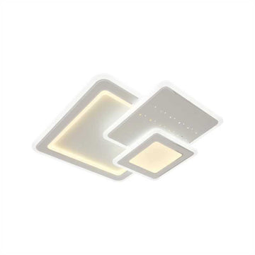 Lustra LED Patrate cu Telecomanda wifi 50cm 2.4G lumina/rece/calda/neutra intensitate reglabila