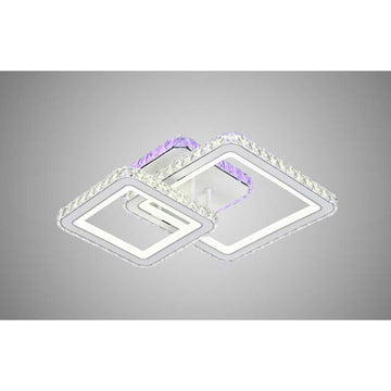 Lustra LED RGB Cristal O?el inoxidabil cu Telecomanda wifi 2.4G lumina/rece/calda/neutra intensitate reglabila