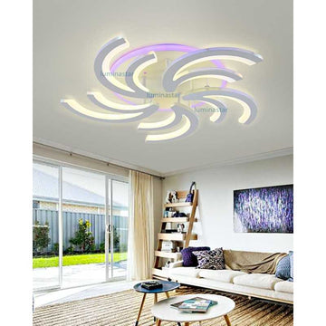 Lustra LED RGB cu Telecomanda wifi 2.4G lumina/rece/calda/neutra intensitate reglabila