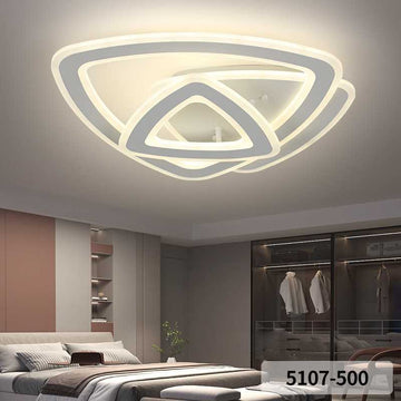 Lustra LED Triunghiuri cu Telecomanda wifi 50cm 2.4G lumina/rece/calda/neutra intensitate reglabila