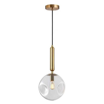 Lustra Pe Cablu E27 cu Glob Transparent STicla