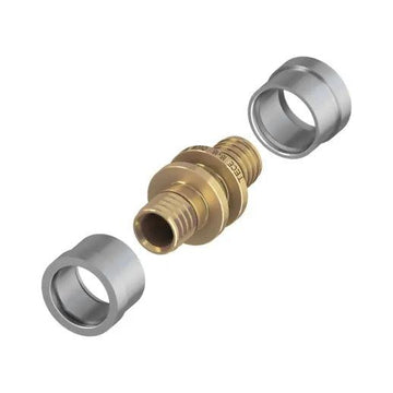 Niplu permanent si fara o-ring Tece, pentru incalzire in pardoseala cu agent termic, alama, 17 x 17 mm grossmann.ro