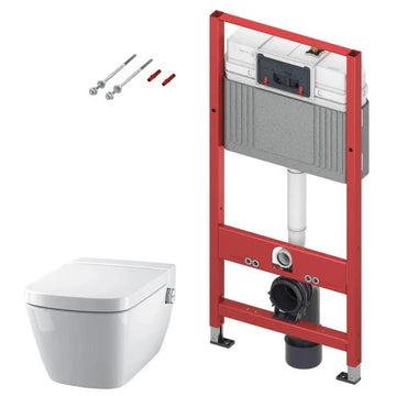 Pachet rezervor apa, incastrat, TECE Base 9400401, vas WC, capac, sistem de fixare incluse grossmann.ro