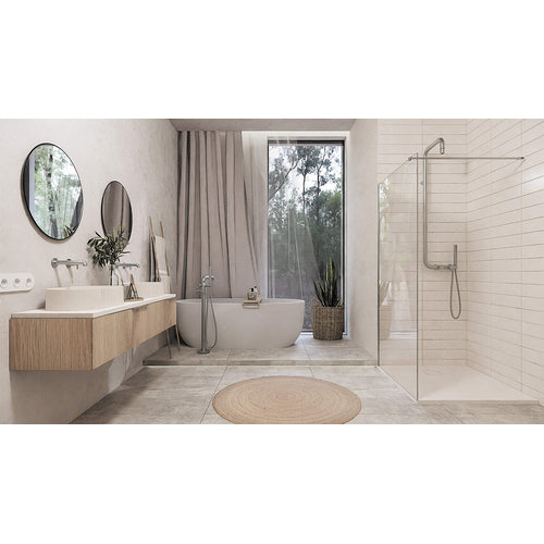 Shower wall, screen, 100 cm, Deante