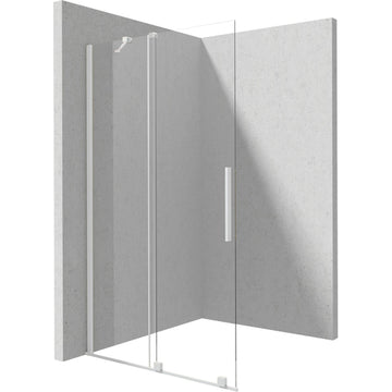 Shower wall, screen, 140 cm - sliding, Deante